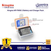 Gambar Kingma NP-FW50 for A6000 A6400 A7 II Paket 2 Battery 1 Dual Charger dari Sentra Digital Kota Surabaya 5 Tokopedia