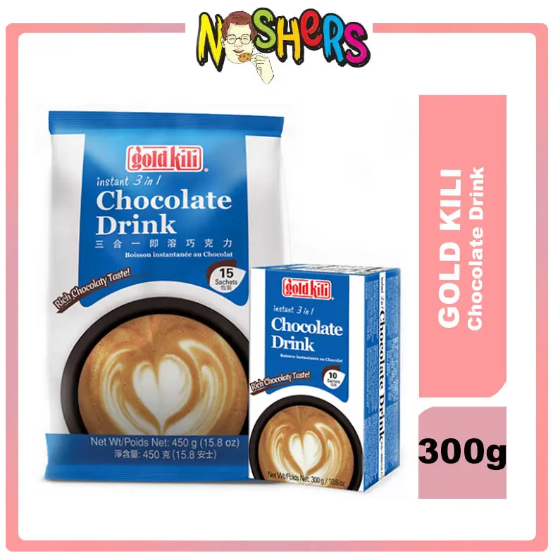 Noshers Gold Kili Instant 3in1 Chocolate Drink Powder 300g (10Sachets ...