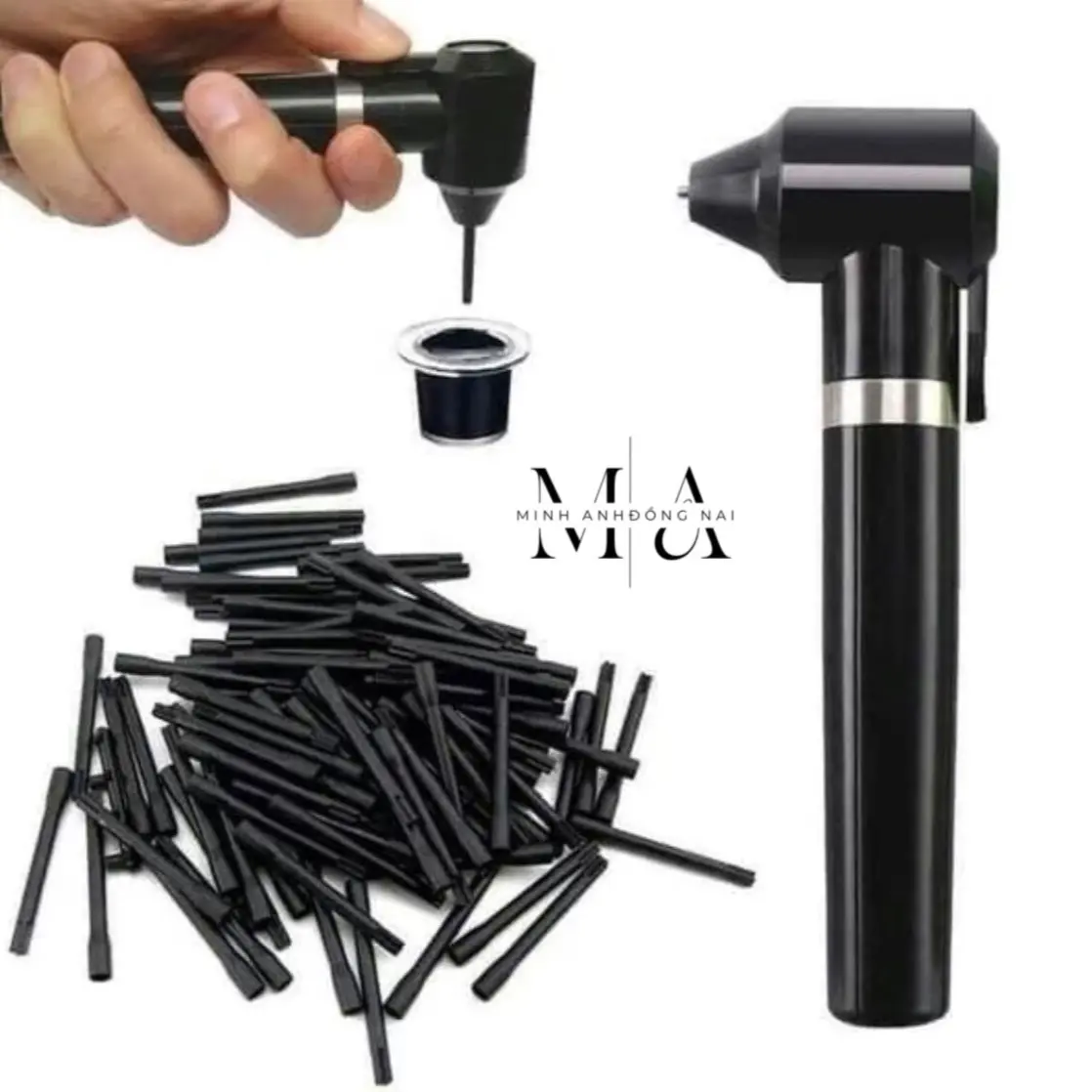 Máy Khuấy Mực / Que Khuấy Mực Gắn Vào Máy Khuấy.
