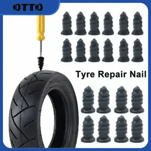 【OTTO】 10pcs Tambal Ban Tubles Paku Karet Perbaikan  Tubeless Repair Nail Tire Motor Mobil Tubeless Kapsul Skrup Baut Karet Tambal Ban Bus Car Truk