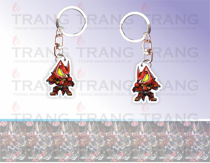 Gantungan Kunci Akrilik Kamen Rider geats Final Form/Acrylic Keychain Kamen Rider geats Final Form Ganci Ganci 3