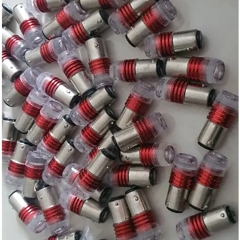 Bóng Xi nhan, đèn hậu, đèn stop xe ô tô, xe máy loại chân gài 1 TÓC, 2 TÓC. Sử dụng chip led siêu sáng, giá 1 bóng 4