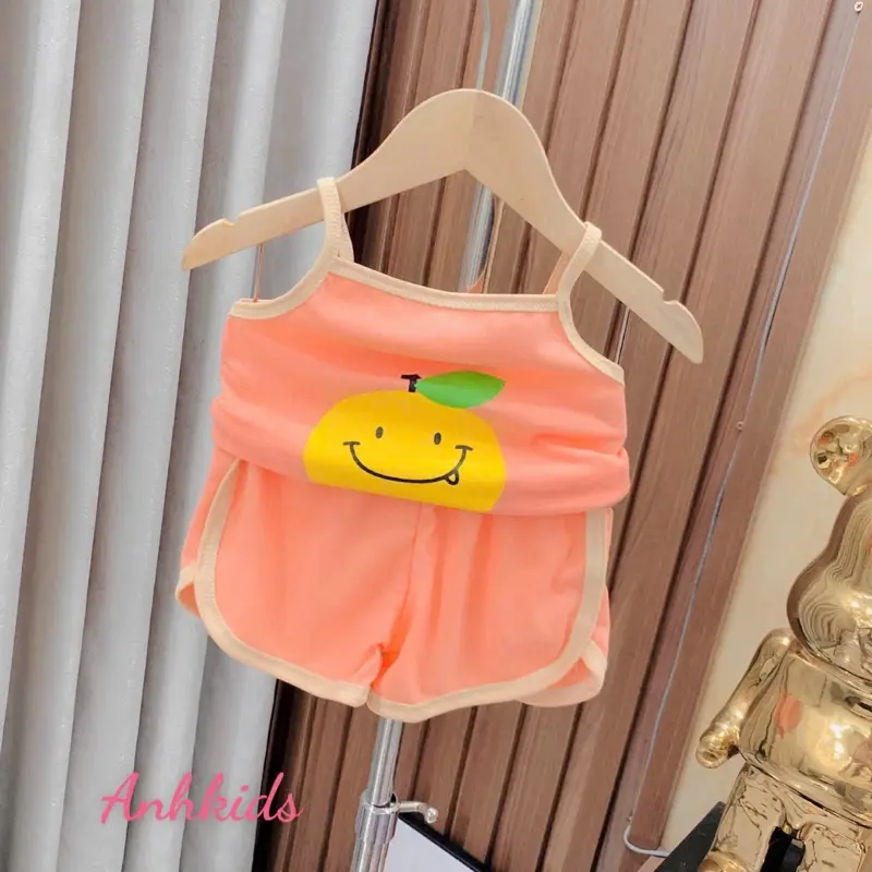 Bộ hoa quả ao va quan chất cotton thấm hút nồ hôi cho bé.size cho bé tu 6-18kg mặc vừa 4