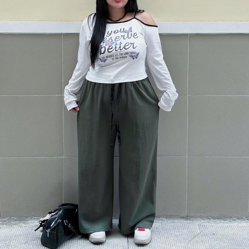 [Bí Gơ Bigsize 65-110kg] Quần thun ống suông form rộng BIGSIZE chất vải nỉ chân cua dày loại 1 8