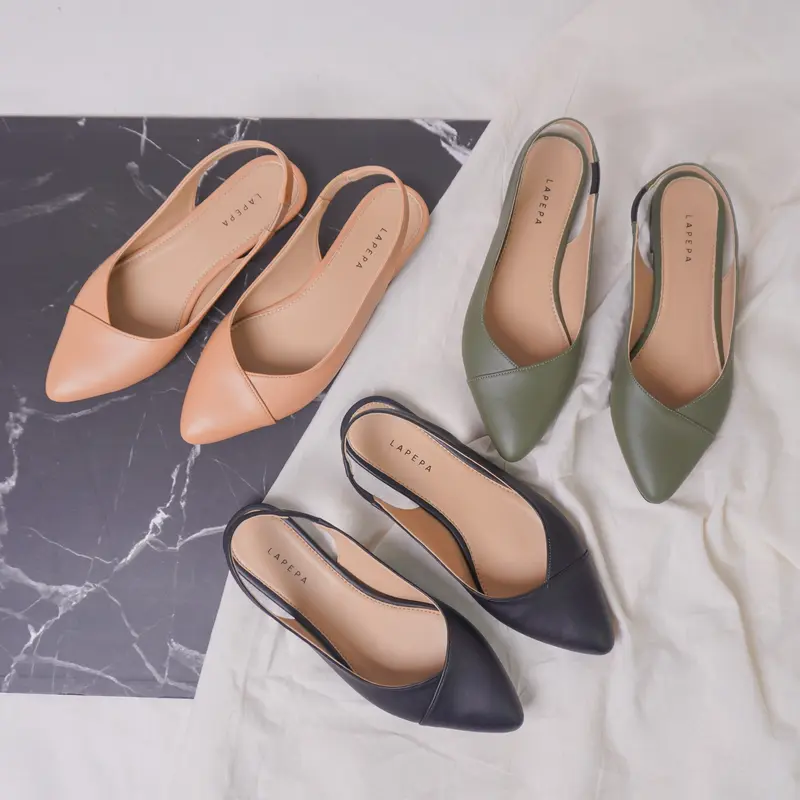 Lapepa Freya All Colors Flatshoes | sepatu flat wanita kekinian terbaru warna hitam cokelat olive putih biru salem lilac mint maroon official mall yuk beli flatshoes lokal kualitas import korea Shoes Cewek 1