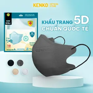 [COMBO 100] Khẩu Trang 5D Y Tế 3 Lớp Lọc Kháng Khuẩn Chống Nắng KENKO, Khẩu Trang 5D Chống Nắng Bụi Mịn Tia UV400