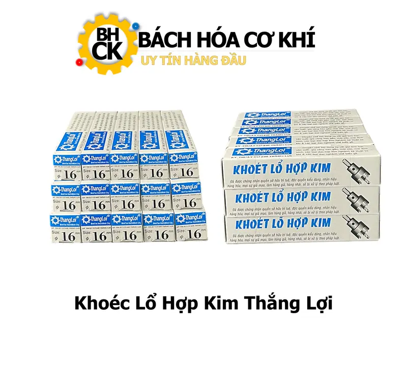 Khoét Lổ Hợp Kim Thắng Lợi, Hàng Chính Hãng Công Ty, Nhiều Kích Cỡ 12-50mm 1
