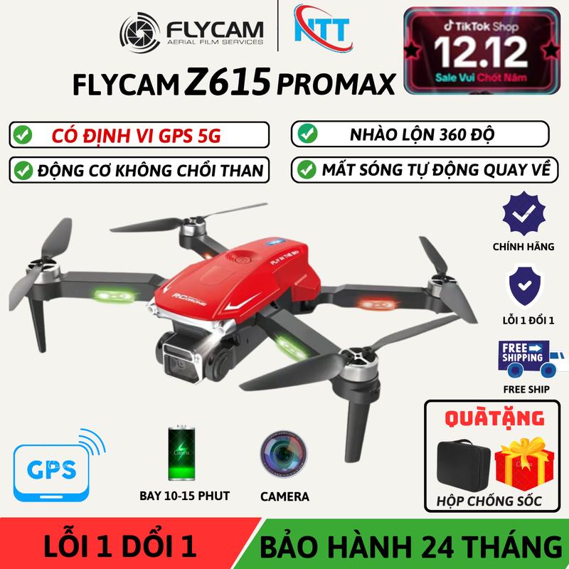 Flycam Mini Drone Giá Rẻ Có GPS Z615 Pro Max Động Cơ Không Chổi Than, Cảm Biến Chống Va Chạm , Thời Gian Bay Lên Tới 10-15 phút, Flycam giá rẻ cho anh em bay mà không sợ mất flycam Camera
