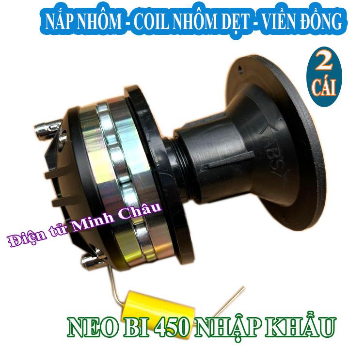 CẶP CỦ LOA TREBLE 450 BM NEO BI NHẬP KHẨU KÈM HỌNG TRÒN 9.6CM - GIÁ 2 LOA