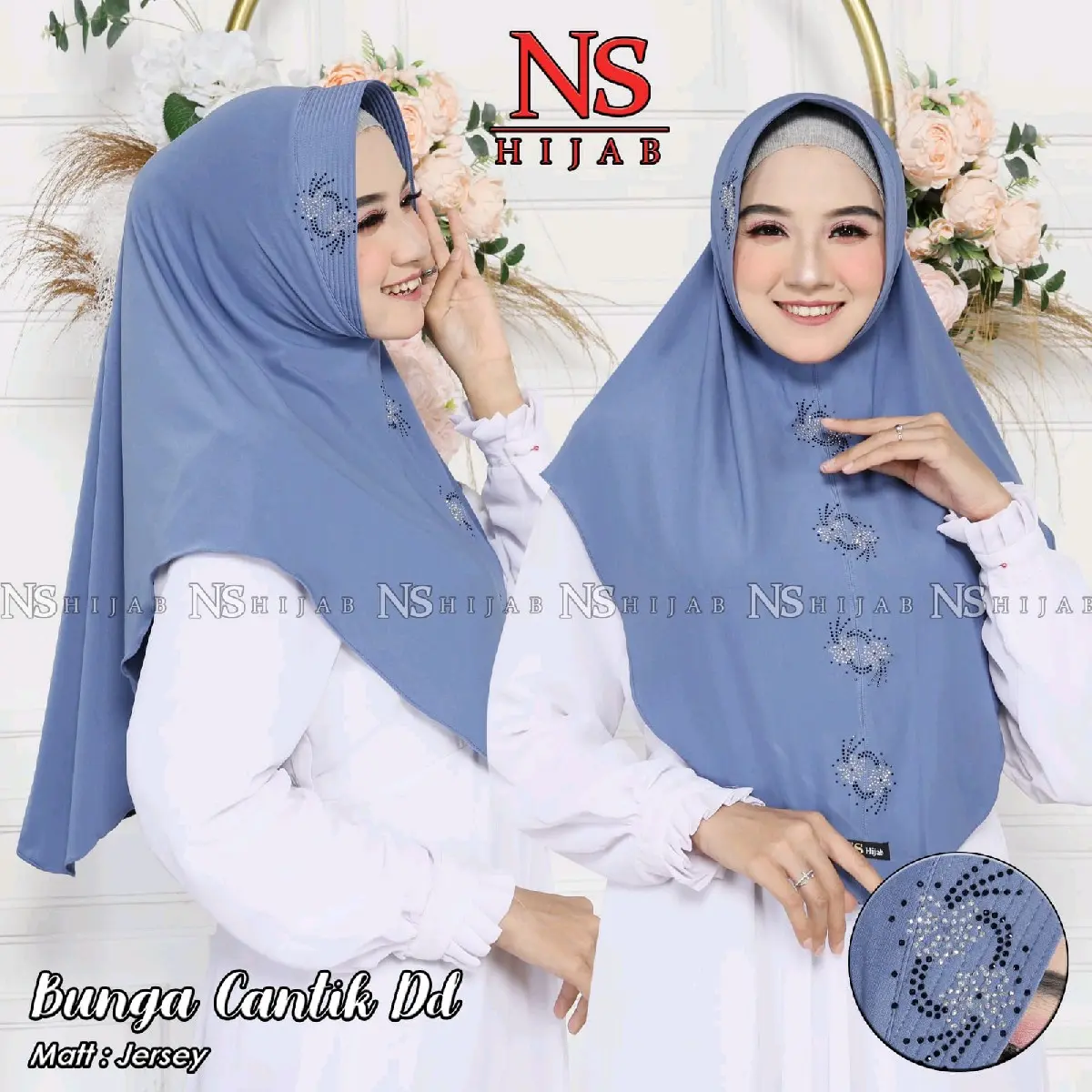 ( COD ) Jilbab Instan Bergo Khimar Pinguin Jersey Premium Payet cantik nyaman