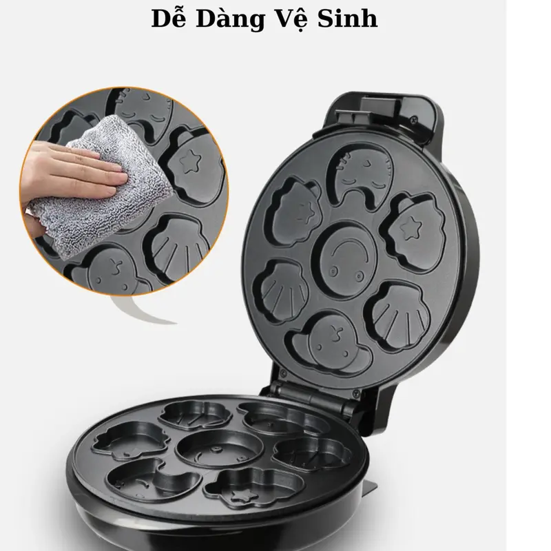 Máy Làm Bánh Hình Thú Ngộ Nghĩnh SOKANY 08080,Có thể điều chỉnh nhiệt độ,1000W Máy Làm Sữa Pha Trà Máy Pha Sữa Chưng Yến 3