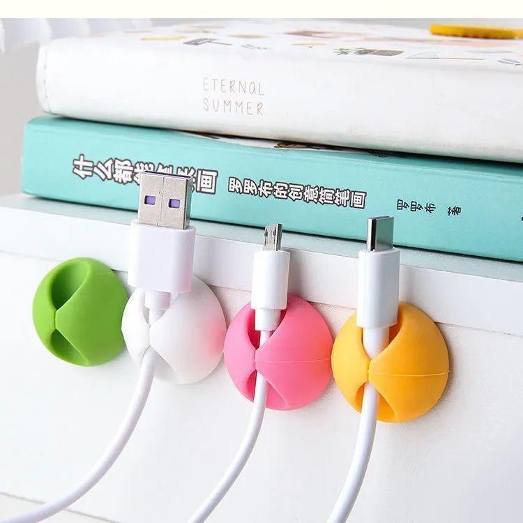 Product Introduction of [30 Days Hot Sale 9519 Pieces] Desktop Data Cable Charging Cable Organizer Mobile Phone Earphone Cable Office Bedside Wall Self-Adhesive Cable Fixer Organizer 3