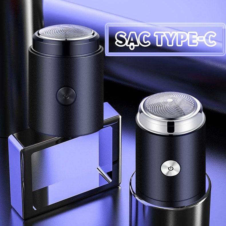 Dao cạo râu điện mini bỏ túi đa năng, máy cạo râu sạc Type C thế hệ mới