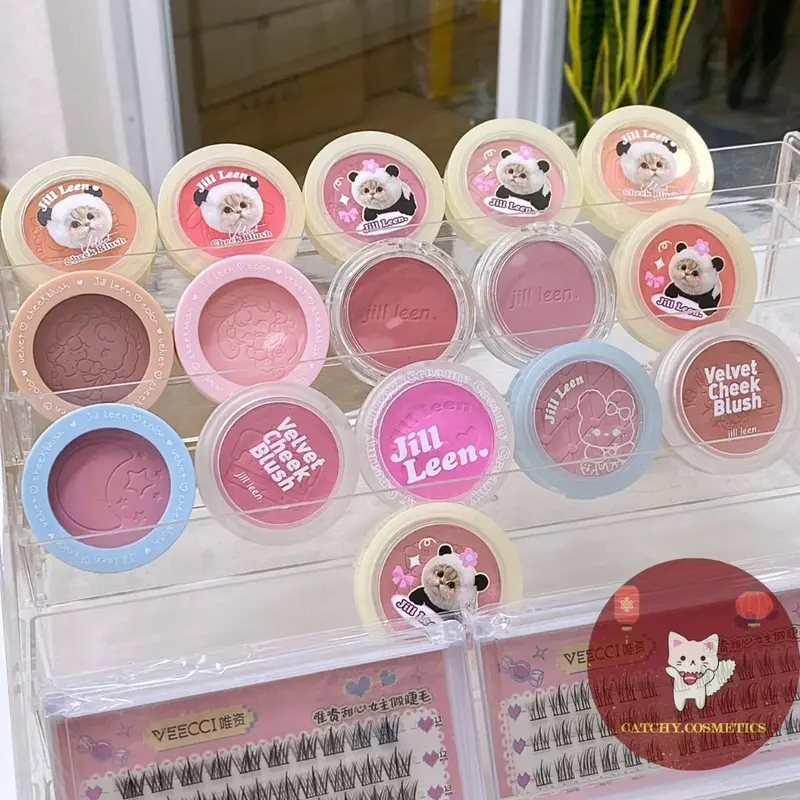 Phấn má hồng Jill Leen đơn sắc, Phấn má hồng tự nhiên Jill Leen dạng kem lâu trôi, dưỡng ẩm 1