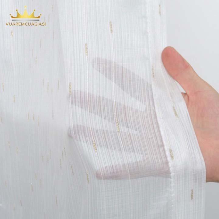  Rèm cửa voan hạt mưa Vàng voan hạt mưa Bạc  voan Cây tùng Oải hương trang trí nhà cửa 