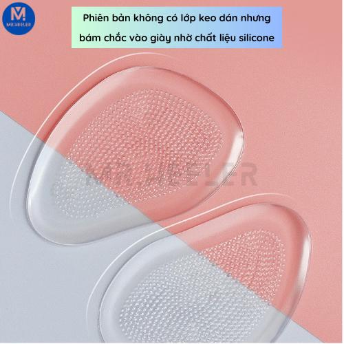 2 Miếng Lót Lòng Bàn Chân Trước Silicone Loại 1 giảm đau chống trượt mũi chân khi mang giày nam nữ M71 MR.HEELER 5
