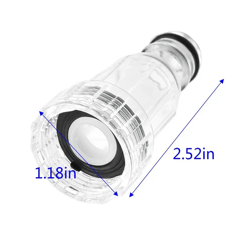 Máy làm sạch ô tô, 140 °, Bộ lọc nước, Kết nối áp suất cao, Thích hợp cho bộ lọc trước Karcher, Bộ lọc toàn nhà, Đầu đồng, Bộ lọc nước, Máy lọc mặt trước, Lặp lại quá trình rửa ngược Foam 3