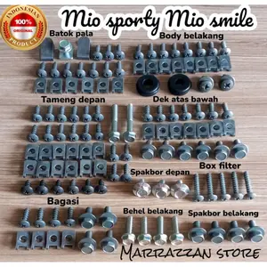 Baut motor Mio sporty Mio smile fullset body fullbody