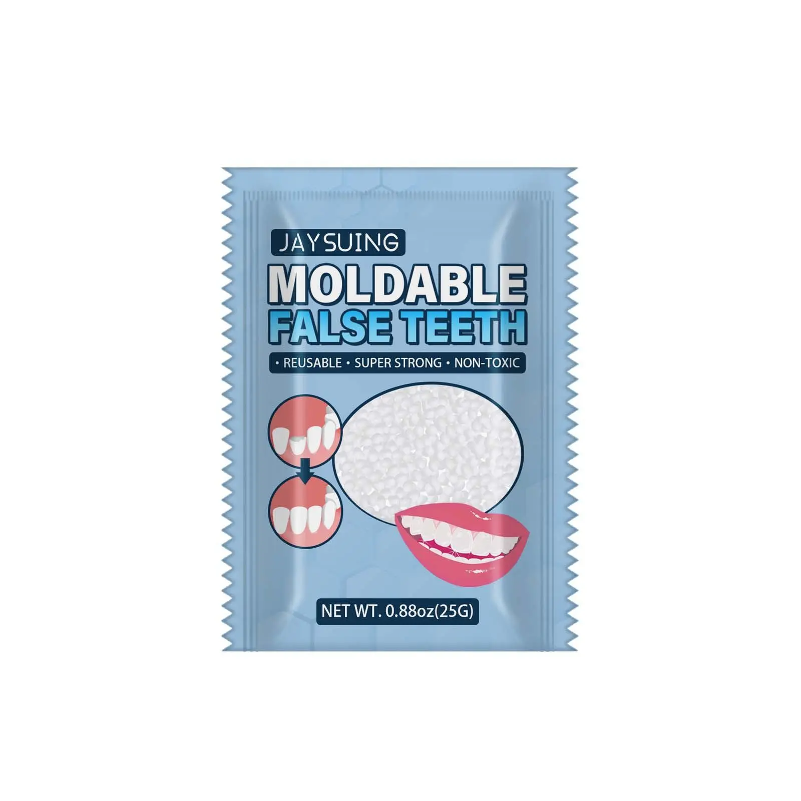 Solid Teeth Filler, 1 Box Daily Fake Teeth Filling, Teeth Filler for Cosplay Party, Dental Care Supplies for Men & Women