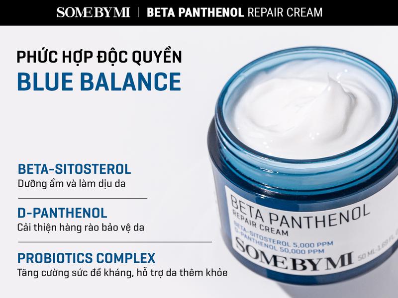 Product Introduction of [Quà tặng 1 kem mắt 3ml+ 1 real mask] Some By Mi Kem dưỡng ẩm phục hồi Beta Panthenol Repair Cream 50ml 0