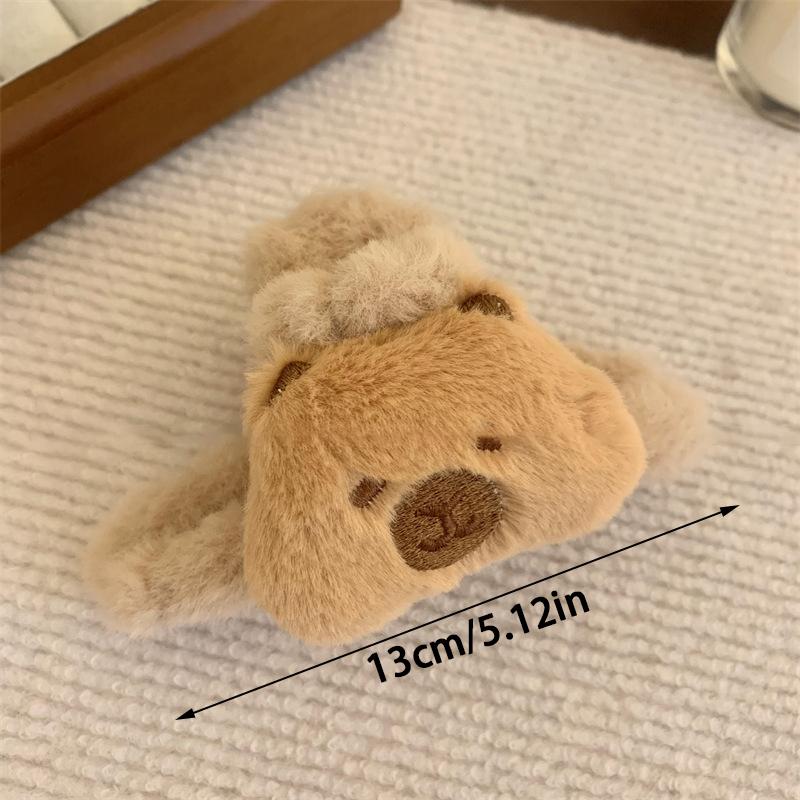 Product Introduction of Exquisite Cute Cartoon Plush Grab Clip Female Back Of The Head Ponytail Claw Hair Tools Female Girls Shark Clip Hair Accessories 18