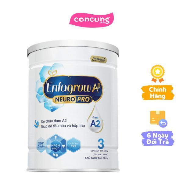 Sữa Enfagrow A2 NeuroPro 3,1 - 6 tuổi 800G