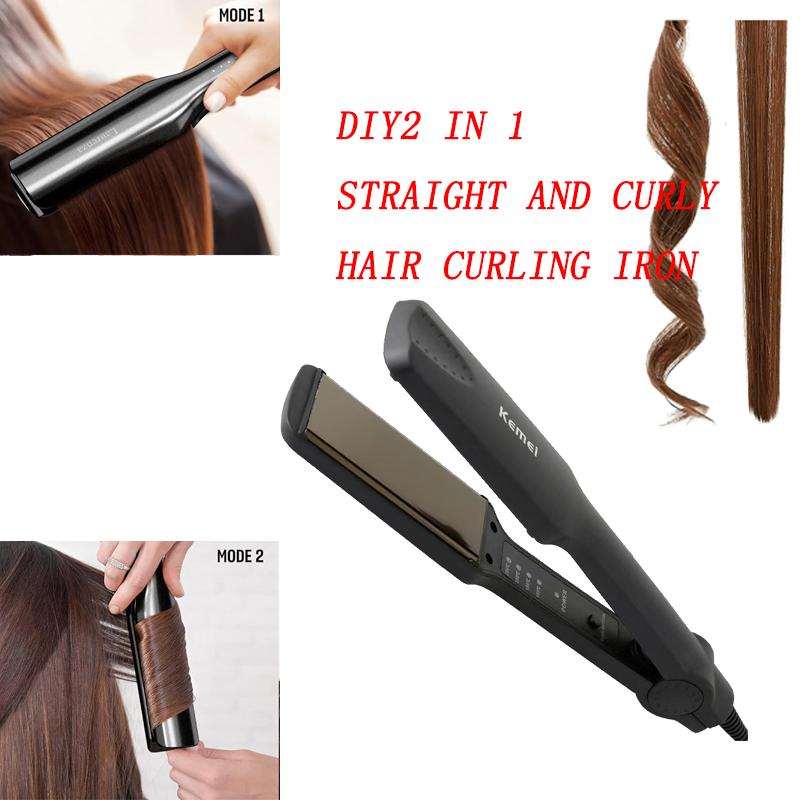 [Sedia sedia] berkualiti tinggi DIY 2in1 Pelurus Rambut dan Curler 10 ...