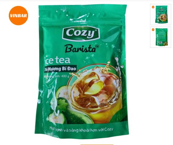  TRÀ COZY HÒA TAN BỊCH 400GR 16 BỊCH THÙNG VỊ: BÍ ĐAO ĐÀO 