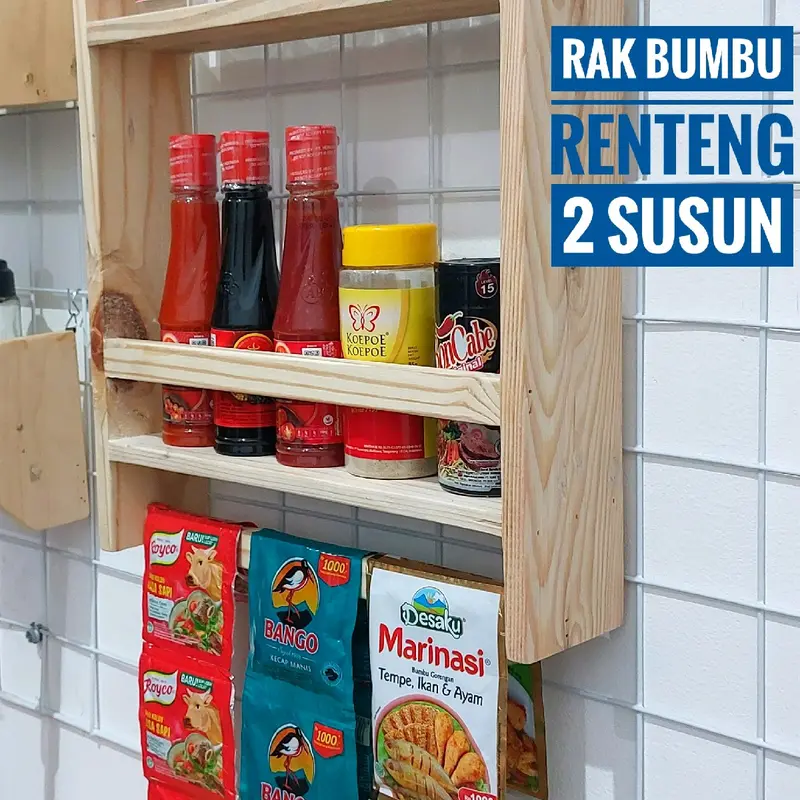 RAK BUMBU RENTENG 2 SUSUN TERMURAH 1