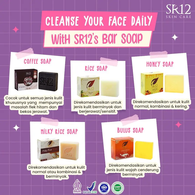 Coffee Soap SR12 Sabun Muka Menghilangkat Flek Hitam dan Bekas Jerawat 2