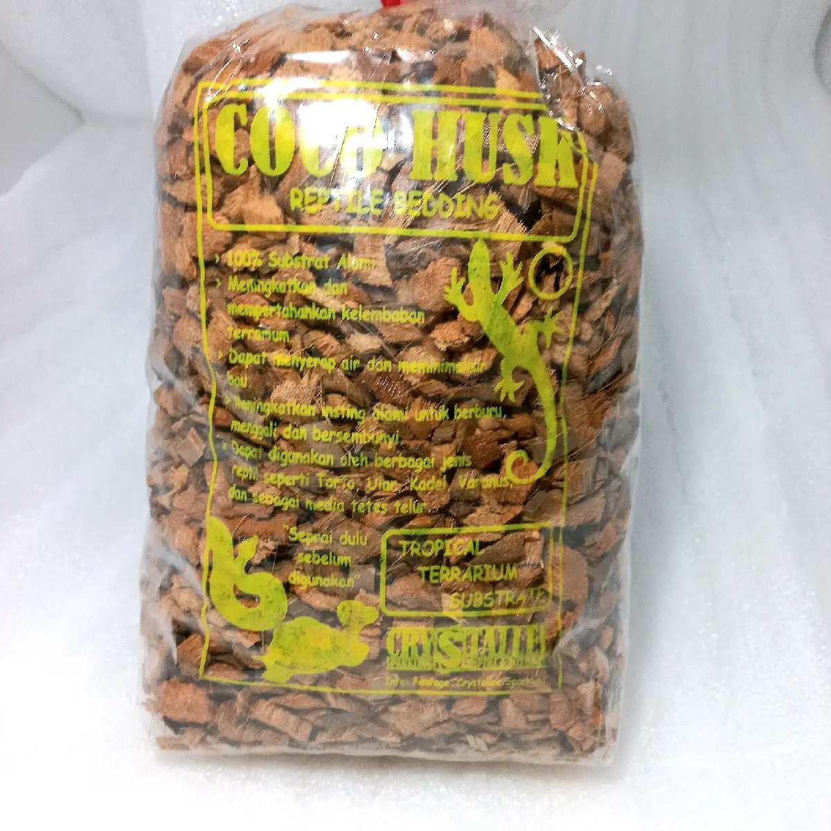COCO HUSK 6 LITER - REPTILE BEDDING - SUBSTRATE REPTILE - ALAS KANDANG KURA / REPTIL LAIN