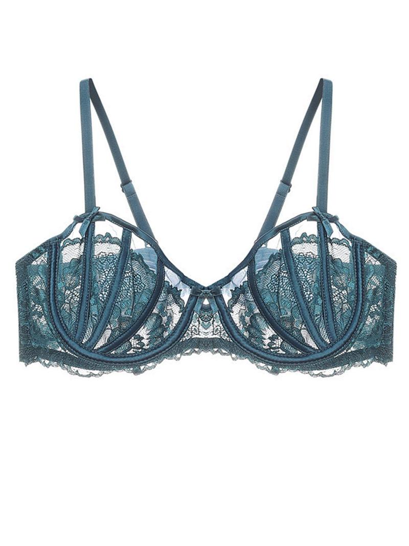 Product Introduction of Women's Bow Decor Floral Lace Bra, Elegant Adjustable Strap Push Up Bra Lingerie Top, Soft Comfortable Breathable Underwear for Women 18