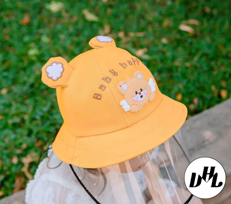 NÓN CHẮN GIÓ CẢN BỤI GẤU HAPPY (3 tháng-18 tháng) cho bé trai và gái 1