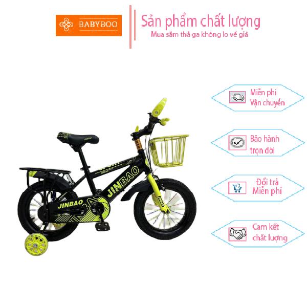  Xe đạp Jinbao đầu bằng cho bé size 12-20 có bánh phụ đi kèm hoặc chân chống đi kèm tùy size 