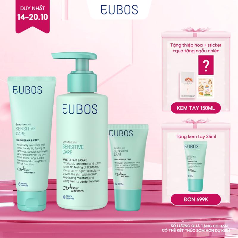 Kem Dưỡng Da Tay EUBOS Giúp Mềm Mịn, Dưỡng Ẩm Chuyên Sâu An Toàn Cho Da Nhạy Cảm