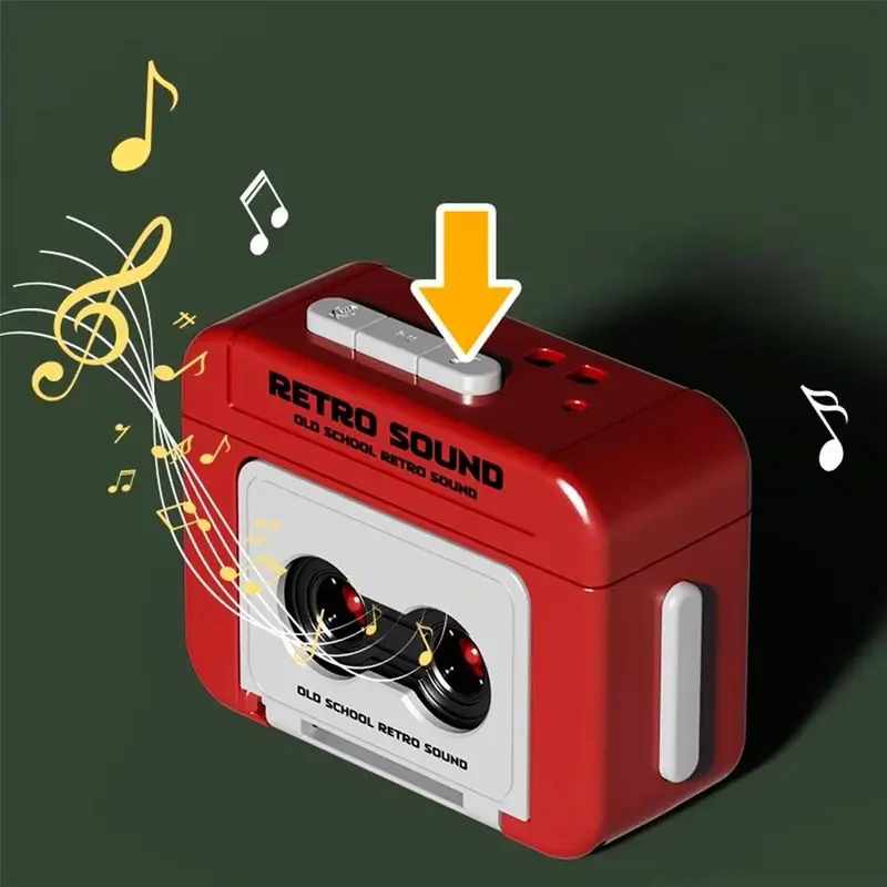 Máy ghi băng Mini Cổ Điển Phong Cách Cổ Điển Móc Chìa Khóa Âm Nhạc, Máy Phát Nhạc Mini, Móc Khóa Kỷ Niệm, Thích Hợp Cho Cặp Đôi Và Bạn Bè, Quà Tặng Năm Mới 2
