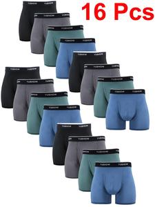 Men's Letter Print Boxer Brief, Breathable Comfy Underwear for Daily Wear, Casual Men's Underwear for All Seasons