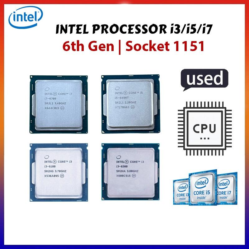 CPU Intel Core i7-6700k, i7-6700, i5-6500, i5-6400, i3-6100 - CPU Socket 1151, 6th Gen, Hàng Nguyên Zin Hàn Nhật Mới Đẹp - Tặng Keo Tản Nhiệt - Bảo Hành 1 Đổi 1