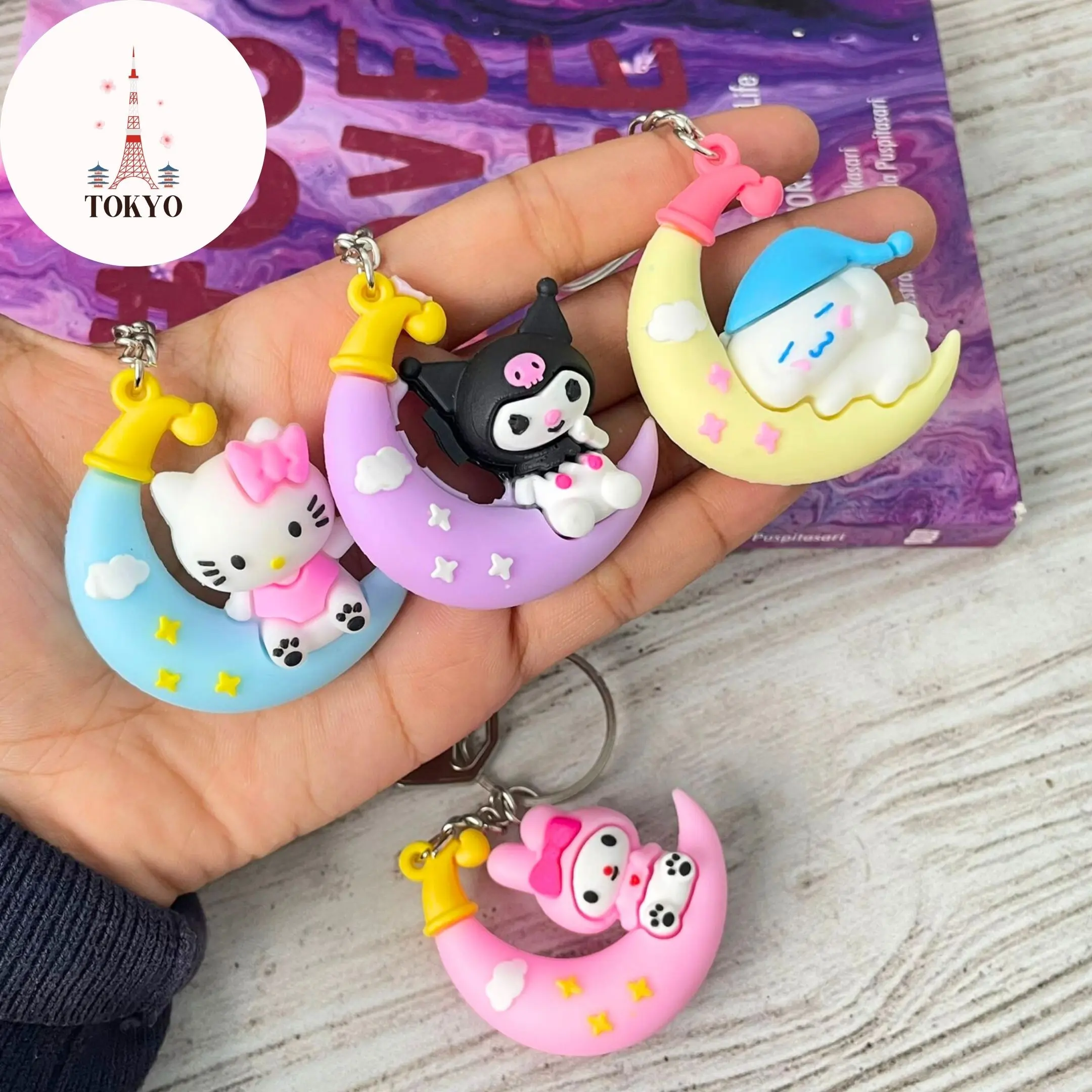 Gantungan Kunci Bulan Sanrio Aksesoris Keychain GK-1003