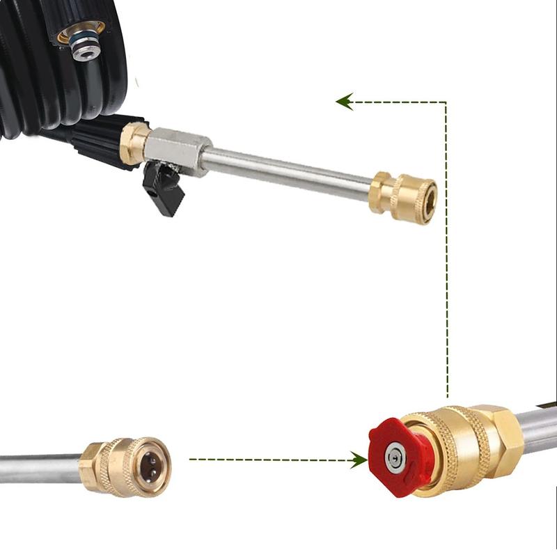 High Pressure Cleaning Machine M22/14 Thread Stainless Steel Extension Rod Valve 3