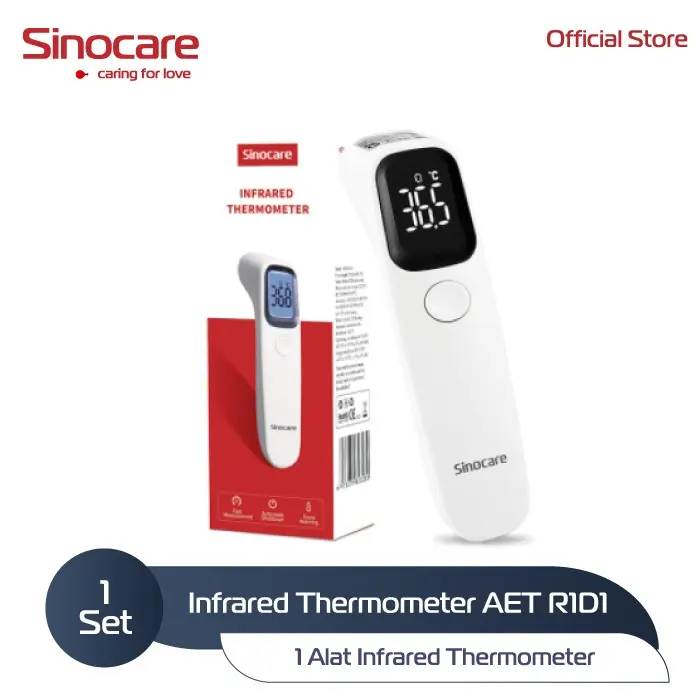 Sinocare Infrared Thermometer - Termometer Inframerah AET-R1D1 2
