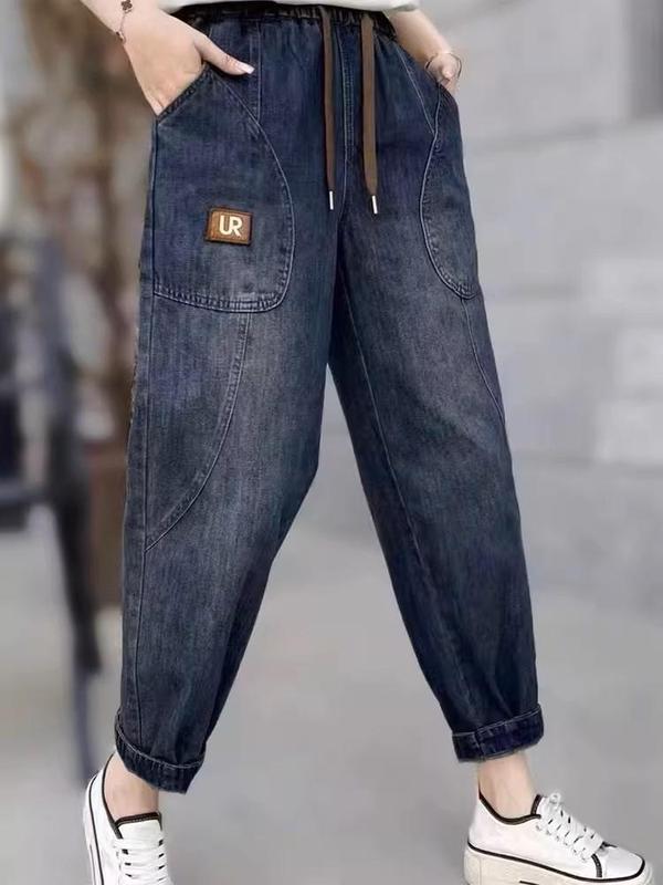 [ Mẫu Mới ] Quần Jeans Nữ Mềm Lưng Thun Giảm bÉO bỤNG Denim Có Túi Pants Women calem xanh classic