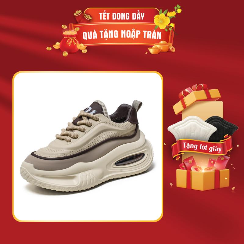 Giày Thể Thao Nam Fan Sport G51_01 Cao Cấp 3 Màu Cá Tính Da Siêu Mềm Đế Cao Su Non Êm Chân Cao 4.5cm - Shoes, Sneaker Đế Bằng Tập Thể Dục giay dep the thaon am đẹ p hot 2025 full box chinhhang giare giầy the tha onam