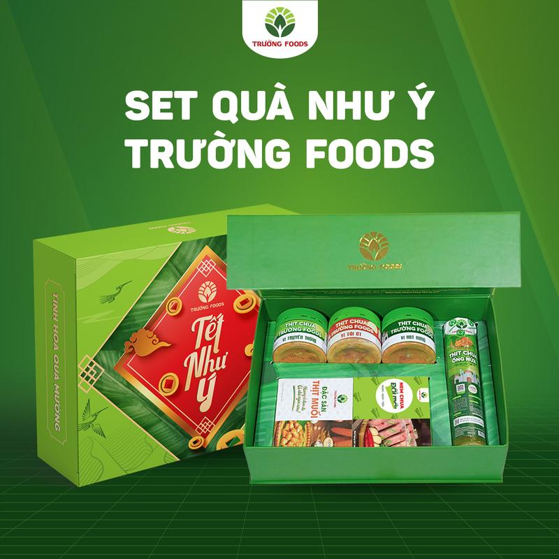 Trường Foods Set Quà Tết Như Ý  (1 Ống Nứa Truyền Thống, 1 Tỏi Ớt, 1 Truyền Thống, 1 Hạt Rừng, 1 Nem Chua, 1 Thịt Muối)