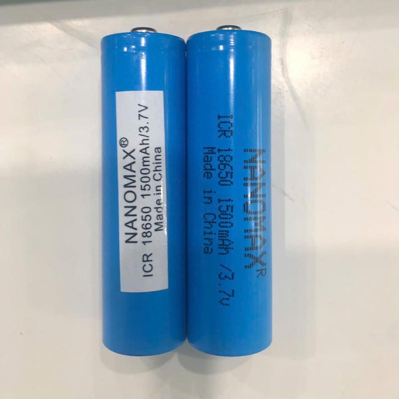 Pin Sạc Nanomax ICR 18650 Dung Lượng 1500mAh 3.7V Màu Ngẫu Nhiên : Giải Pháp Năng Lượng Cho Loa Kéo Quạt Mini Đèn Pin và Tông Đơ