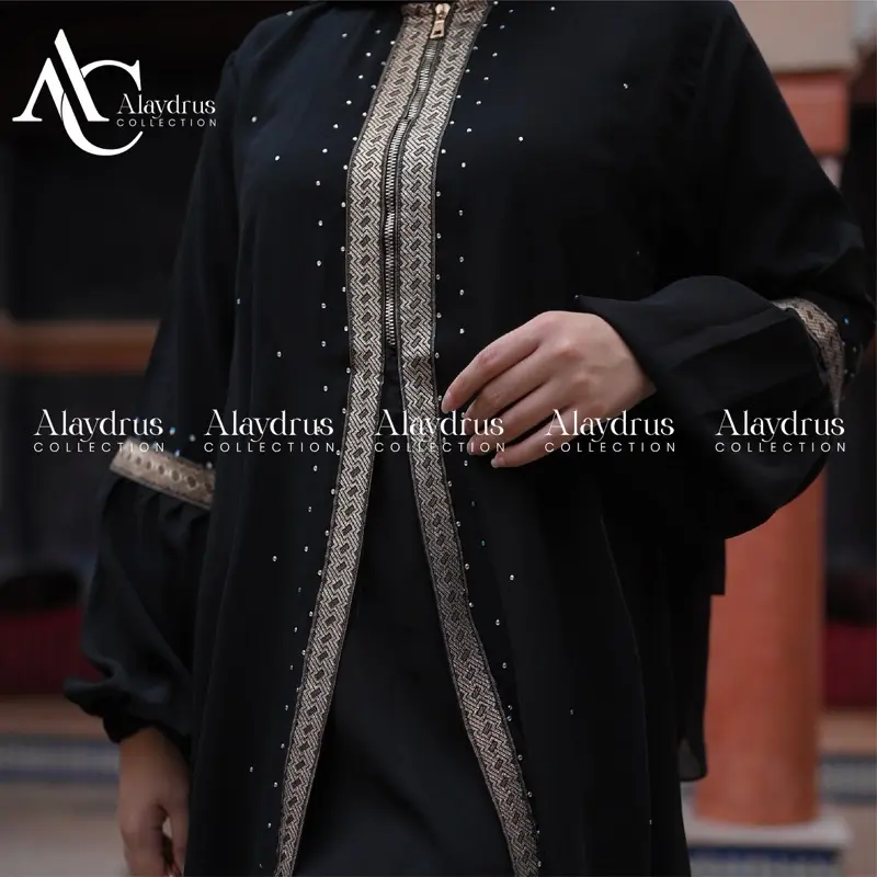 New Abaya Dress Maxi Arab Saudi Bordir Zephy Turki Umroh Dubai Turkey By AlaydrusCollection 824 Alaydrus Collection 4