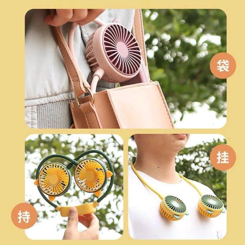 Quạt Tích Điện Đeo Cổ Siêu Mát 1