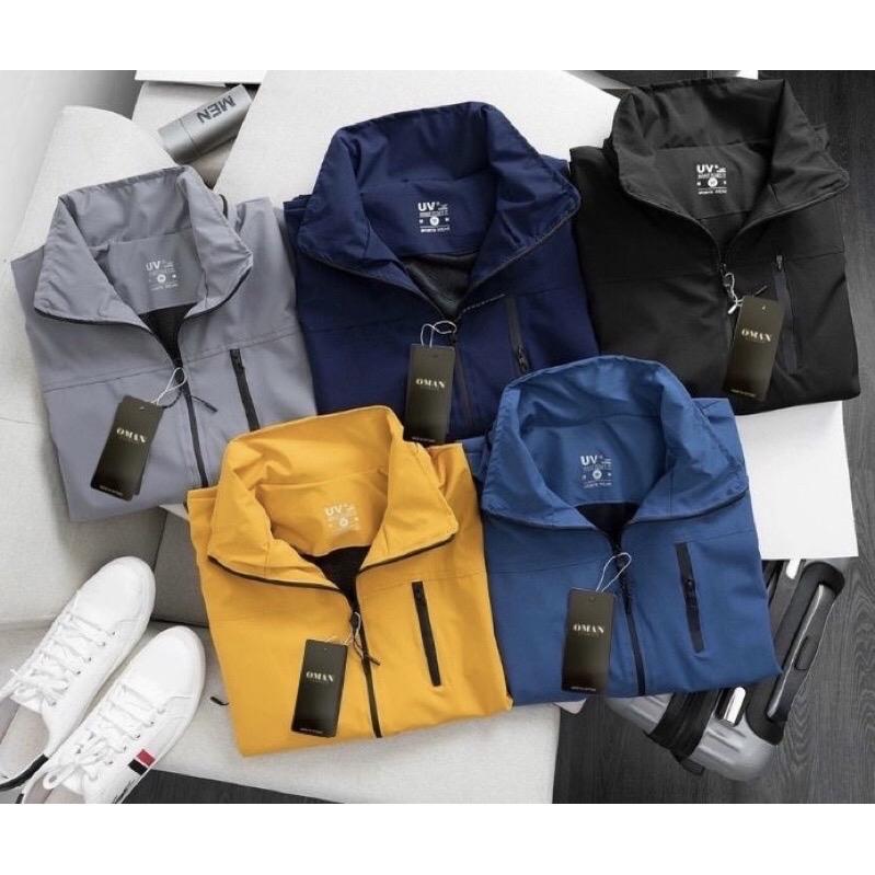 Áo khoác gió nam nữ 2 lớp lót lưới, áo gió tráng bạc chống nước, cản gió, mưa bụi Menswear Jacket