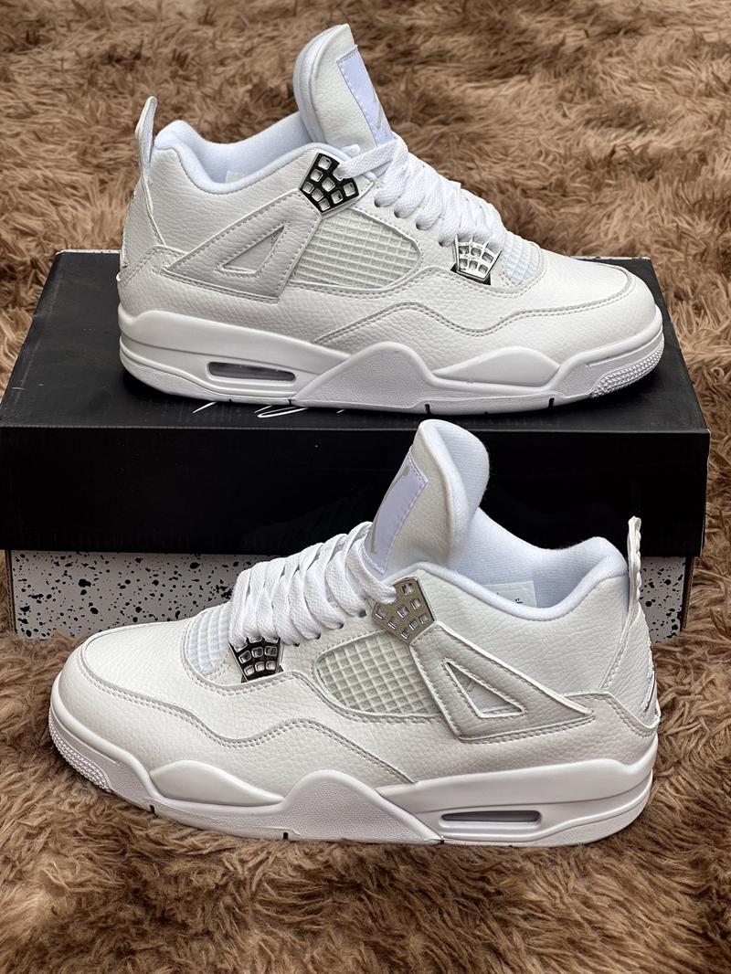 Product Introduction of Giày thể thao sneaker nam nữ j4 màu trắng đế khí mũi tròn hàng qc cao cấp 2