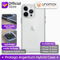 Gambar Case Compatible With iPhone 14 / 13 / 12 Protego Argentum Hybrid Slim Clear Casing - iPhone 13 Pro Max dari unomax Kota Bekasi 1 Tokopedia
